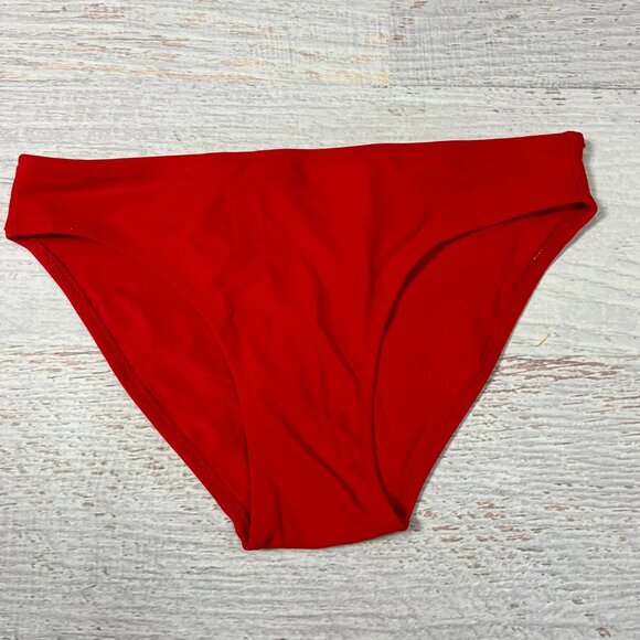 NEW Aerie Bikini Bottom Size XS Red Full Coverage Swimsuit NWT - Picture 1 of 7